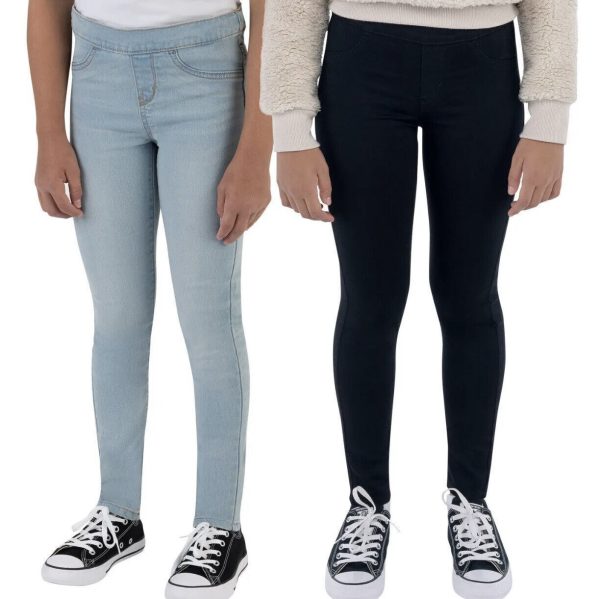 Levi's Girls Pullon Stretch Jeans 2-pack Light Blue - Black